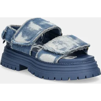 Dámské sandále Sandály Buffalo Lennox Snd dámské, modrá barva, na platformě, 1602273-BLU 1602273.BLU 05X, EUR 40