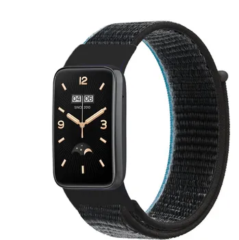 Řemínek na hodinky Nylonový řemínek pro Mi Band 7 PRO temně černý