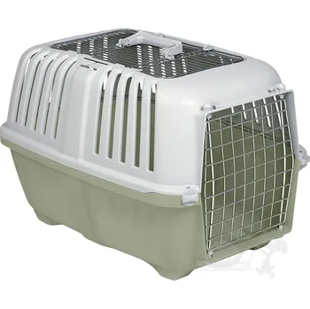 přepravka pro zvíře Bubu pets Přepravní box na zvířata PRATIKO 3 OPEN zelený 60x40x39cm do 15kg