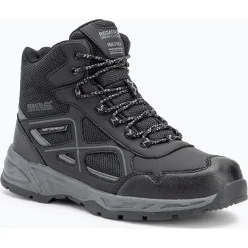 Pánská treková obuv Pánské turistické boty REGATTA Vendeavour black/granite