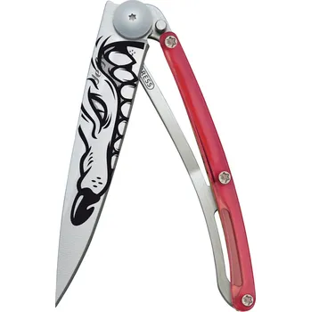 Multifunkční nůž Kapesní nůž Deejo 1CB024 Tattoo 37g red Winter