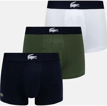 Boxerky Boxerky Lacoste ( 3-pak) pánské, bílá barva 5H1803 00X, vel. S
