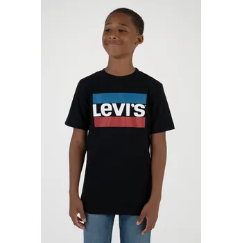 Chlapecké tričko Dětské tričko Levi's černá barva, s potiskem 9E8568.NOS.B 99X, vel. 176