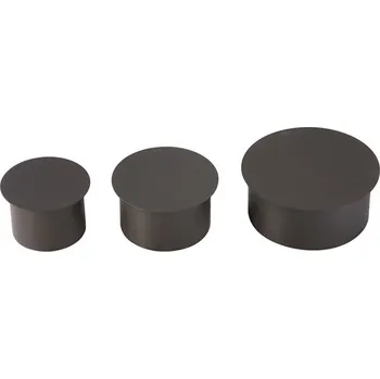 Kouřovod KOVO KRAUS Víčko kouřové Ø125mm, tl.1,5mm, černé