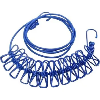 Šňůra na prádlo Cestovní šňůra na prádlo - Modrá