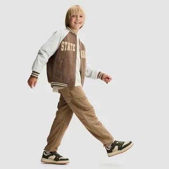 Reserved - BOYS` TROUSERS - kávová - ZI202-84X - ZI202-84X-164