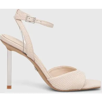 Dámské sandále Kožené sandály Aldo Lettie béžová barva, 13743851.Lettie 01X, EUR 41