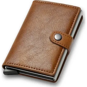 Penál Blingstar Bezpečnostní peněženka pouzdro na karty / doklady / bankovky - RFID * hnědá SV * Cvok