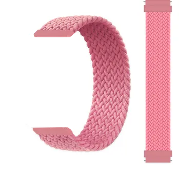 Řemínek na hodinky Tkaný řemínek Weave růžový 20 mm: 165 mm