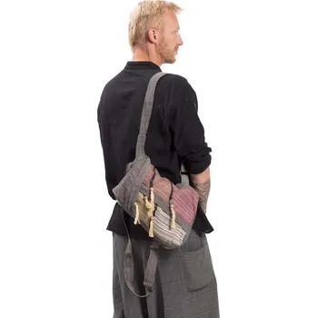 Městský batoh Batoh ETNO multipocket černá VIII.