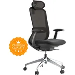 MERCURY Kancelářská židle BESSEL černý plast, černá