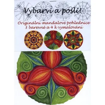 omalovánky Vybarvi a pošli - originální mandalové pohlednice - Dita Vořechovská