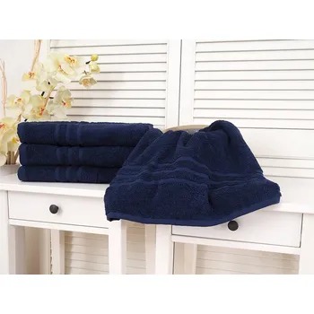 Sada koupelnových doplňků B.E.S. - Petrovice, s.r.o. Bavlněná froté osuška 70x140 Classic - Marine modrá