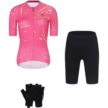 cyklistický dres RIVANELLE Cyklistický mega set - PASSION - černá/růžová