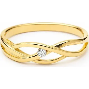 Prsten Zlatý 585/1000 prsten s briliantem 391.3076 0,03ct