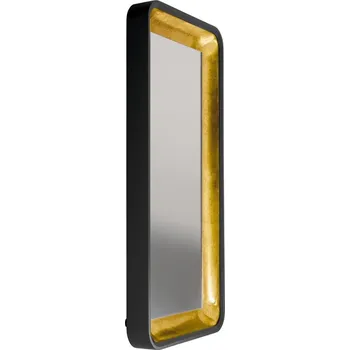 Zrcadlo Eglo 425063 - Nástěnné zrcadlo BONTANG 120x60 cm černá/zlatá