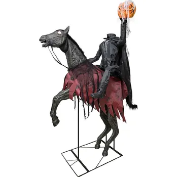 Party dekorace Halloween bezhlavý jezdec, 210 cm
