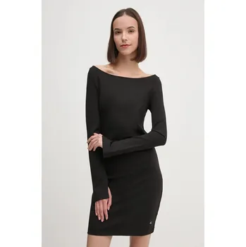 Dámské šaty Šaty Calvin Klein Jeans černá barva, mini, J20J224162 99X, vel. S