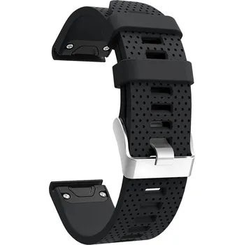 Řemínek na hodinky Silikonový řemínek FUN pro Garmin černý 20 mm