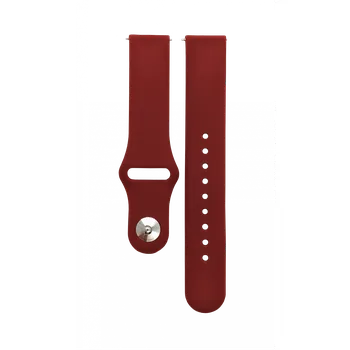 Řemínek na hodinky Silikonový pásek bordó 18 mm