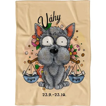 Dětská deka Deka 200 x 140 cm Psí znamení - Váhy