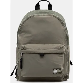 Sportovní batoh Batoh Tommy Jeans pánský, zelená barva, velký, AM0AM13733 97X, vel. ONE SIZE