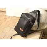 Kožená ručně šitá Pánská taška KUBÁT crossbody | hnědá | Ham 5457D42HUN Barva: černá