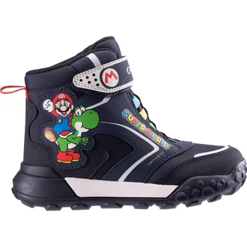 Dívčí sněhule Dětské Sněhule GEOX J TREKKYUP BOY B ABX J46MBD-0FUCE-C0045K – Tmavě modrá 25