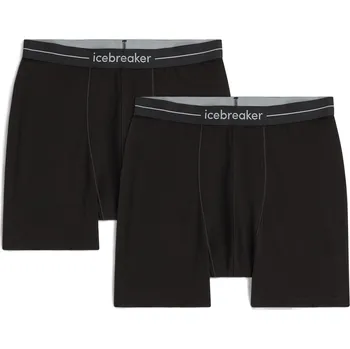 Pánské oblečení Pánské boxerky Icebreaker Men Merino 150 Anatomica Boxers 2 Pack Velikost: XL / Barva: černá