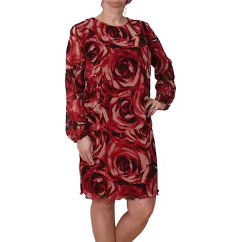 Dámské šaty Dámské šaty Orange 2663 červená velikost L