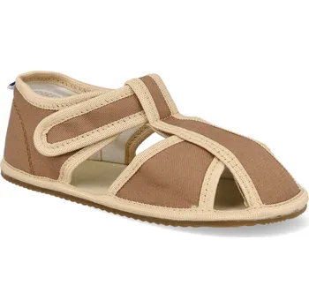 Dívčí bačkory Barefoot dětské přezůvky Milash - Rachel béžové Velikost: 31