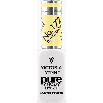 Lak na nehty VICTORIA VYNN Hybridní gel lak PURE CREAMY HYBRID 172 Yellow Delight 8 ml