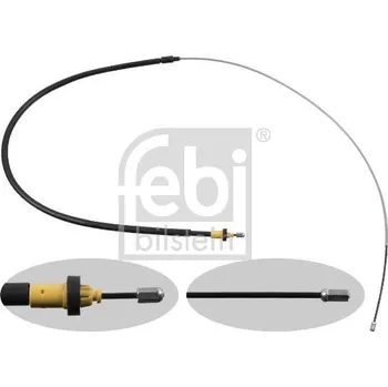 Lanko parkovací brzdy Tažné lanko, parkovací brzda FEBI BILSTEIN 49626
