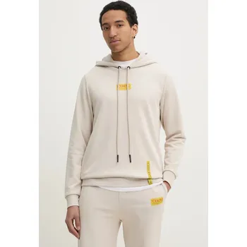 Pánská mikina Mikina Iceberg pánská, béžová barva, s kapucí, s aplikací, E040 6317 E040.6317 02X, vel. M