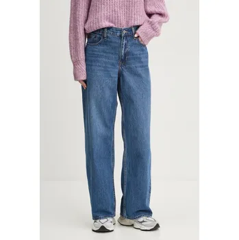 Dámské džíny Džíny Abercrombie & Fitch dámské, high waist, KI155-4378 KI155.4378.276 námořnická modř 59X, vel. 26