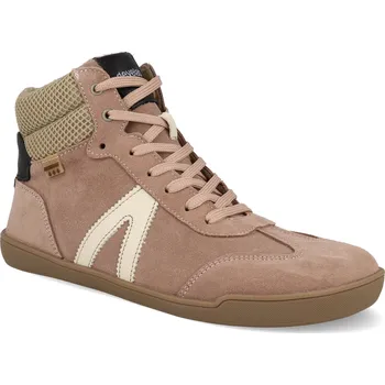 Dívčí zimní obuv Barefoot zimní boty Develab - Soft Sneaker Laces WR Old pink růžové Velikost: 33