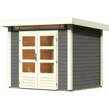 Zahrada KARIBU HOLZTECHNIK dřevěný domek KARIBU KANDERN 2 (9226) terragrau LG3533