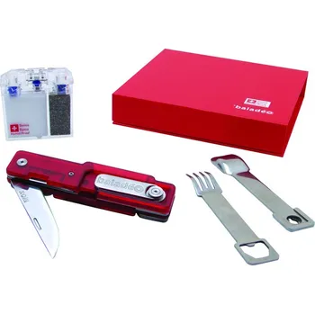 Multifunkční nůž Dárková sada Baladeo ECO111 Baladeo&Swiss Spice solnička+pepřenka+multifunkční nůž