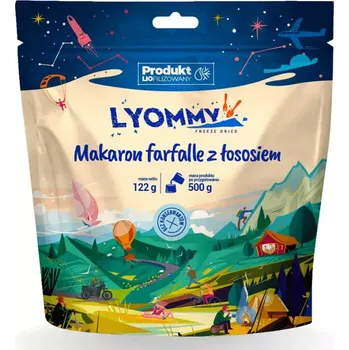 jídlo na cestu Lyommy Těstoviny farfalle s uzeným lososem a cuketou Standardní