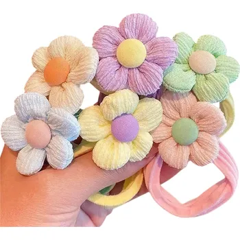 Dětské gumičky do vlasů Flower Vícebarevná/6ks