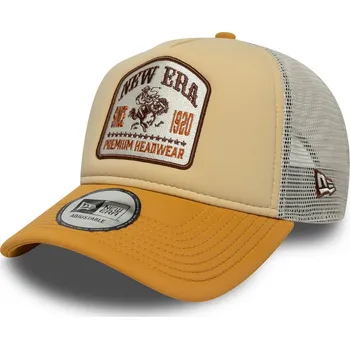 Kšiltovka Pánská kšiltovka New Era 9FORTY AF TRUCKER GRAPHIC PATCH béžová 60667601