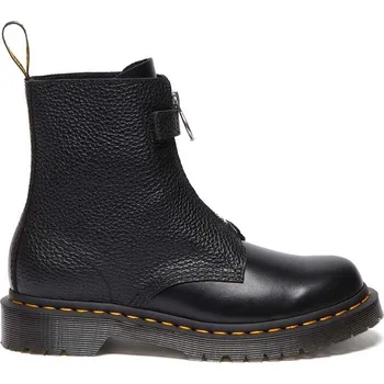 Dámské kozačky Kožené kotníkové boty Dr. Martens 1460 Pascal Frnt Zip dámské, černá barva, na plochém podpatku, DM32054001 99X, EUR 36