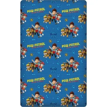 Prostěradlo Dětské prostěradlo Paw patrol - Tlapková patrola 90x200 cm