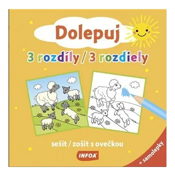 Bystrá hlava Dolepuj 3 rozdíly - sešit s ovečkou + samolepky