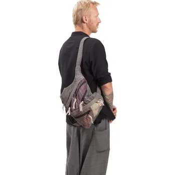 Městský batoh Batoh ETNO multipocket černá VII.