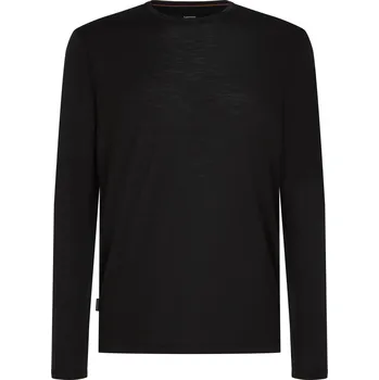 Pánské tričko Icebreaker Men Merino Blend 125 Cool-Lite™ Sphere LS Tee Velikost: M / Barva: černá