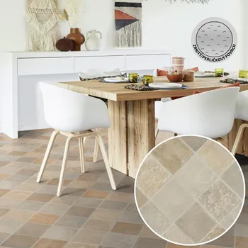 pvc podlaha PVC podlaha ICONIK 280T Cottage stone beige Označení šíře role: 2 m