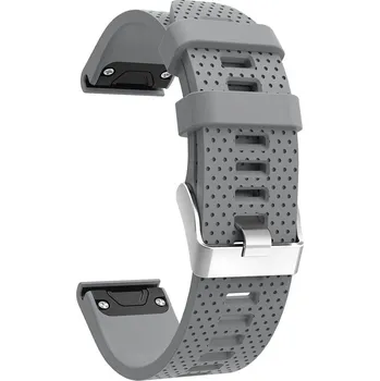 Řemínek na hodinky Silikonový řemínek FUN pro Garmin šedý 20 mm