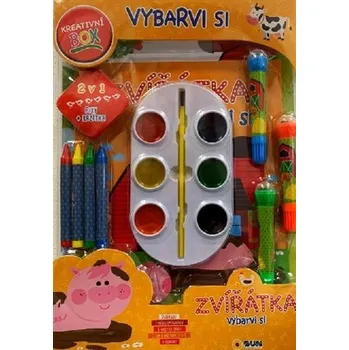 omalovánky Kreativní box - Vybarvi si - Zvířátka ze statku