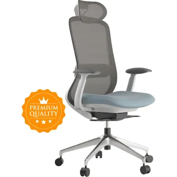 MERCURY Kancelářská židle BESSEL šedý plast, modrá